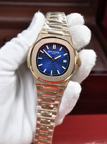 PP NAUTILUS AUTO CHAIN ROSE BLUE (ZP)