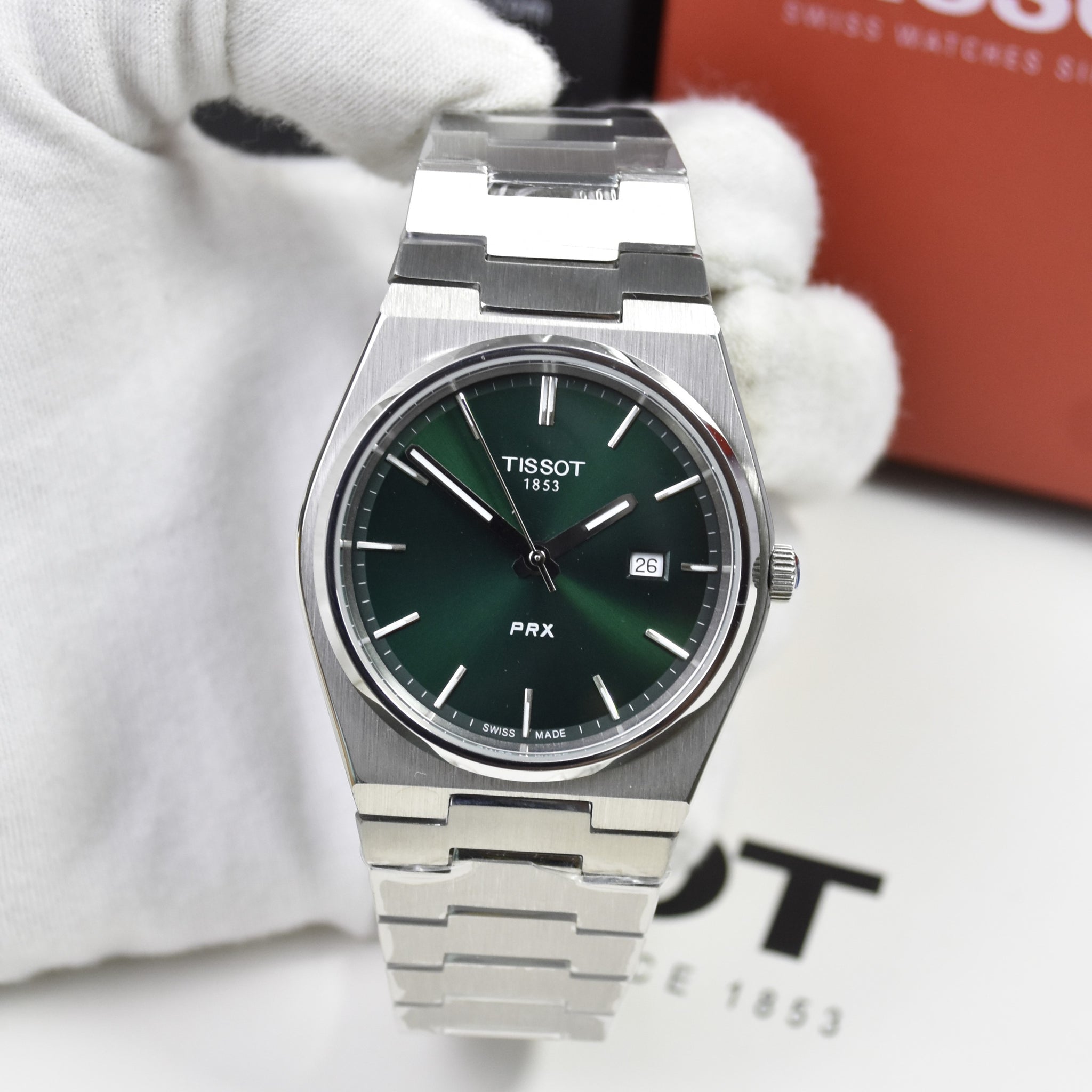 PRX CELL SLIM CHAIN SILVER GREEN DAIL (TOP QUALITY)