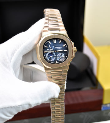 NAUTILIUS POWER RESERVE AUTO ROSE BLUE