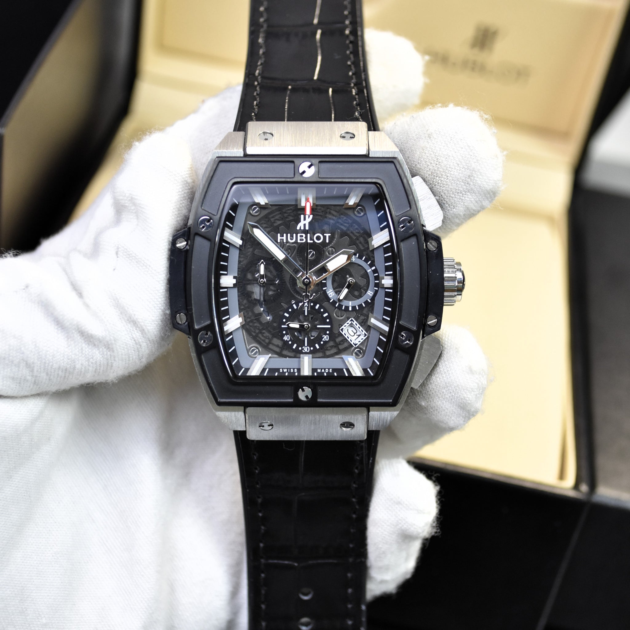 SEENA CHRONOGAPH MATTE BLACK GREY