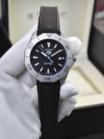 AQUARACER SOLARGRAPH STRAP AUTO BLACK TITANIUM