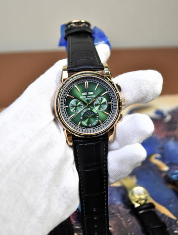 CENTURY AUTO GREEN STONES ROSE GREEN DIAL