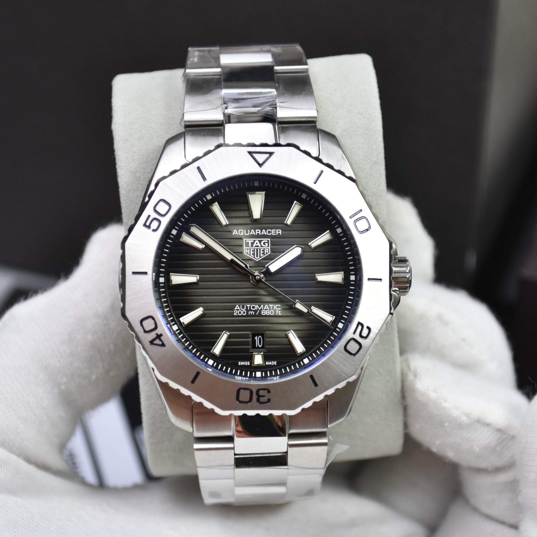AQUARACER AUTO NEW CHAIN SILVER GREY BLACK DAIL