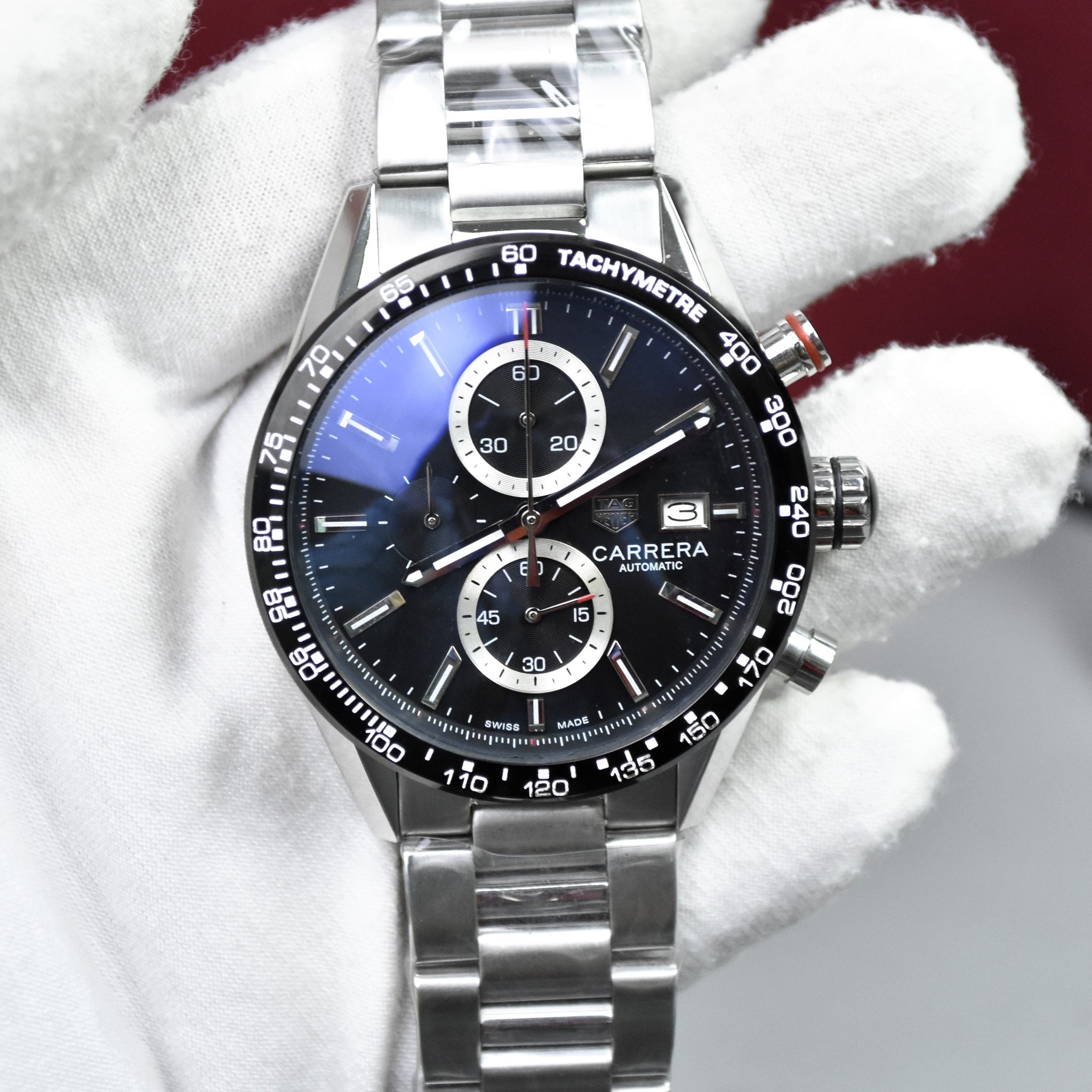 CARRERA CHRONOGRAPH QUARTZ CHAIN SILVER BLACK DAIL