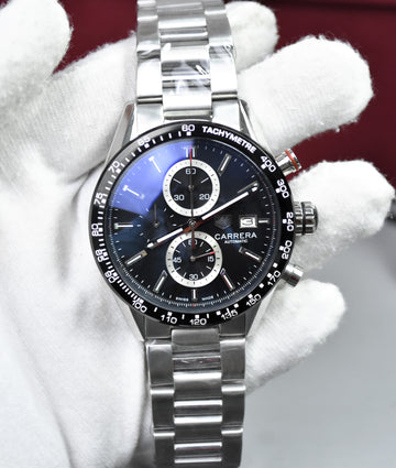 CARRERA CHRONOGRAPH QUARTZ CHAIN SILVER BLACK DAIL