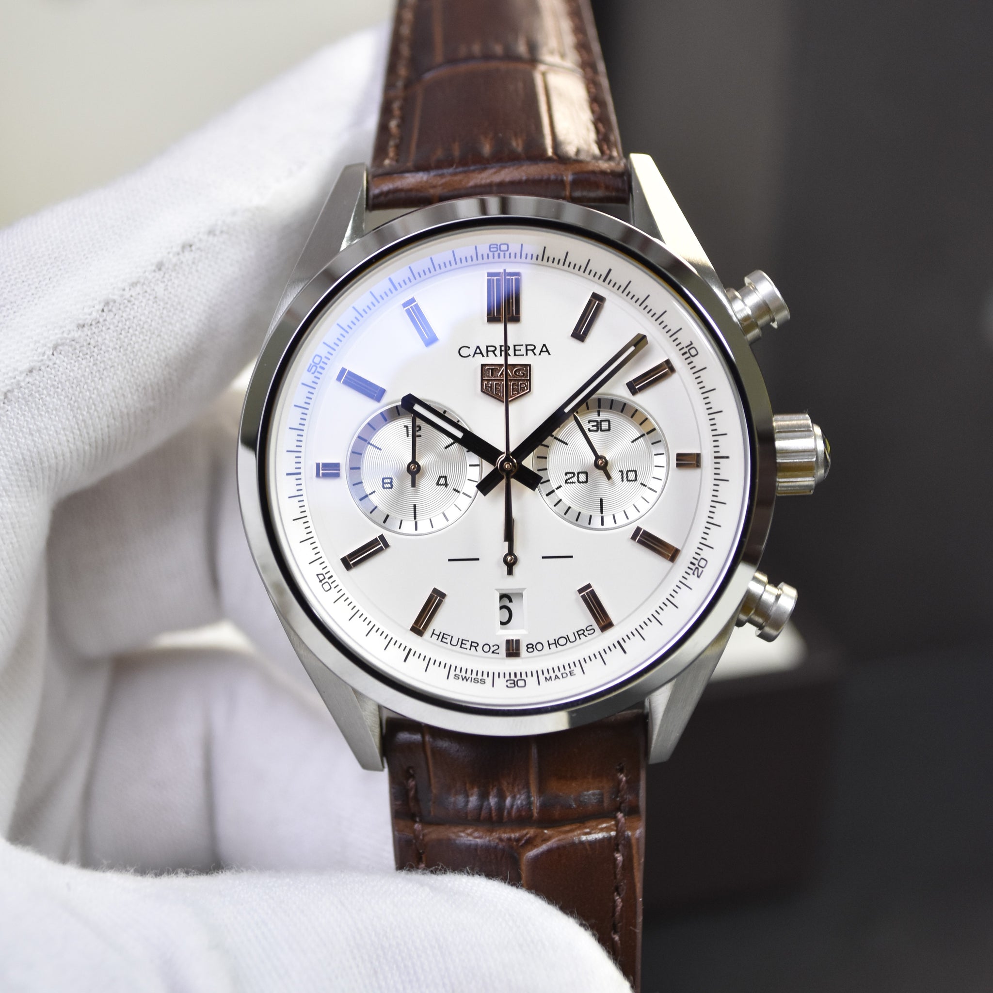CARRERA 80 HOURS CHRONOGRAPH WHITE DAIL