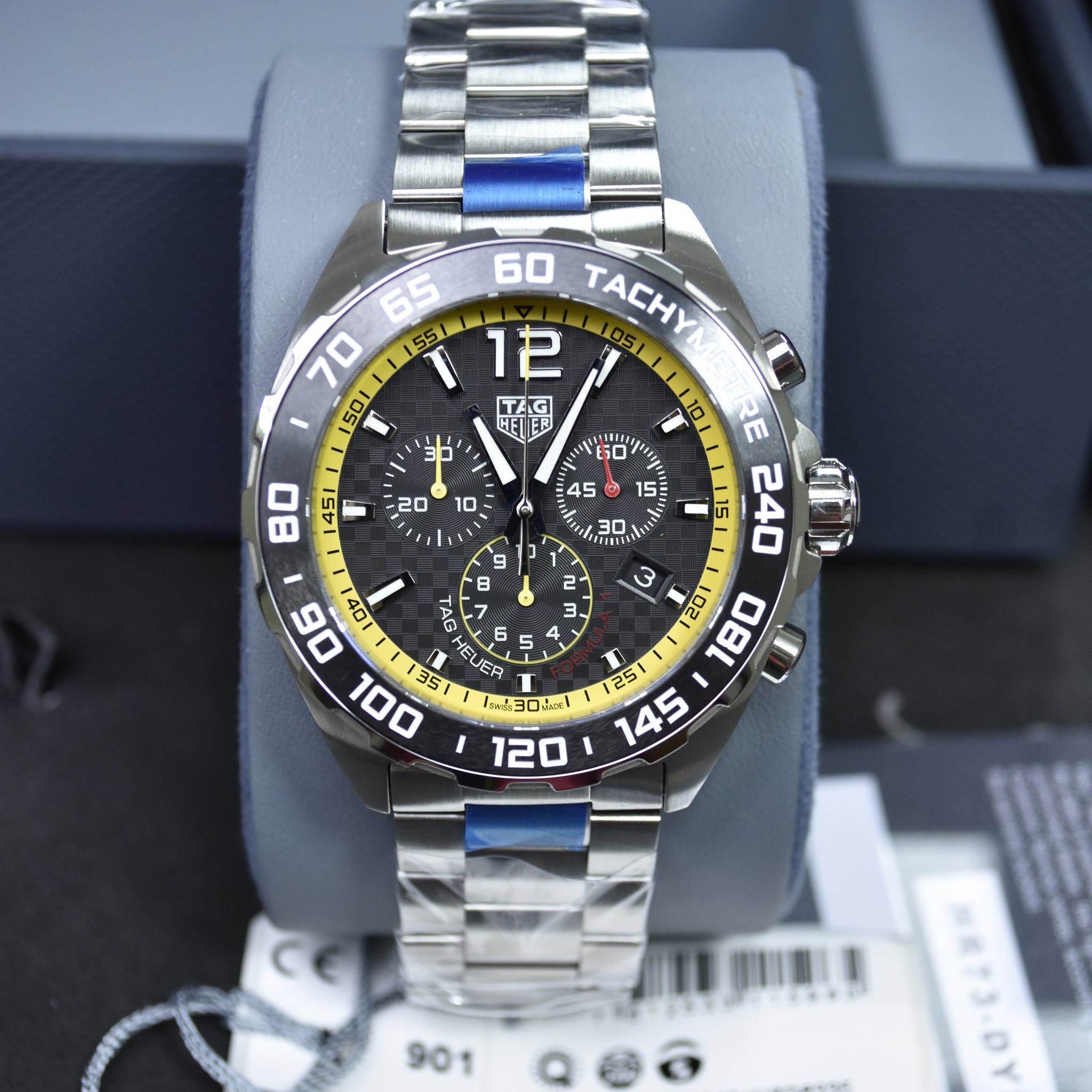 Tag Heuer Formula 1 Men’s Quartz Silver Stainless Steel Black Dial 43mm Watch