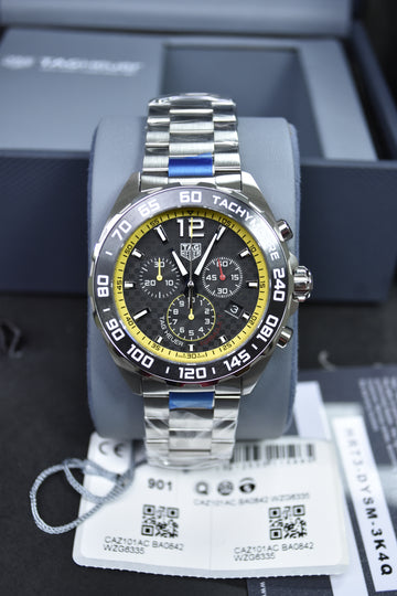 Tag Heuer Formula 1 Men’s Quartz Silver Stainless Steel Black Dial 43mm Watch