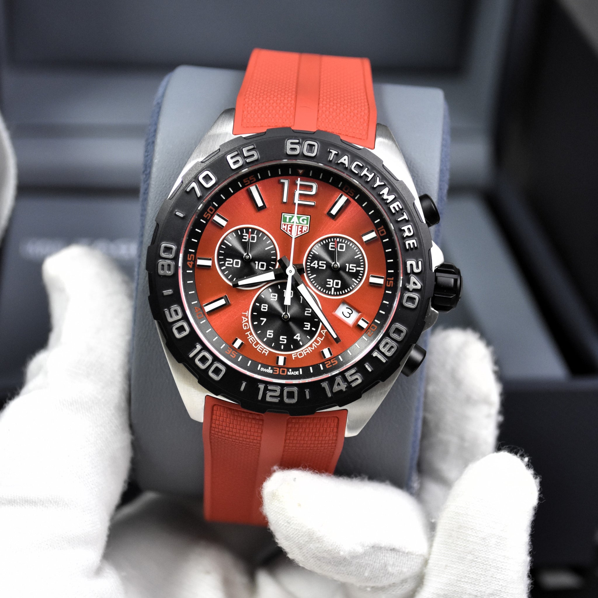 Tag Heuer Formula 1 Men’s Red Silicone Strap Red Dial 43mm Watch