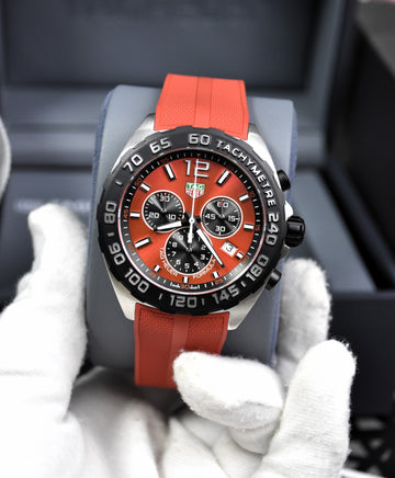 Tag Heuer Formula 1 Men’s Red Silicone Strap Red Dial 43mm Watch