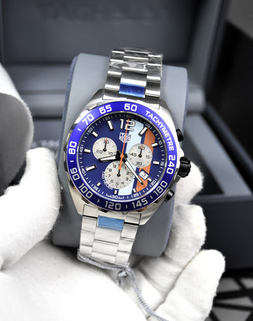 Tag Heuer Formula 1 Men’s Quartz Silver Stainless Steel Blue Dial 43mm Watch
