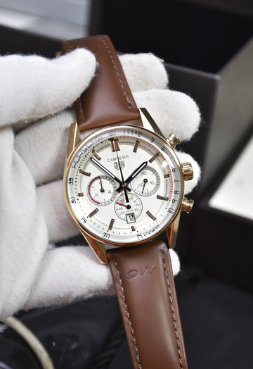 PORSCHE 911 CHRONOGRAPH QUARTZ STRAP ROSE WHITE DAIL