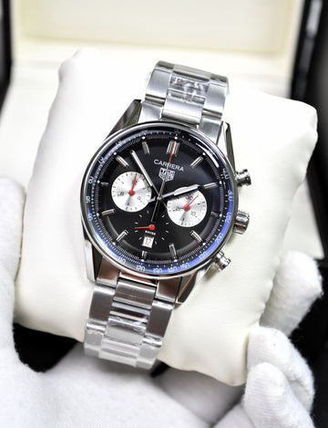 CARRERA TH20 NEW MODEL CHRONOGRAPH CHAIN SILVER BLACK PANDA