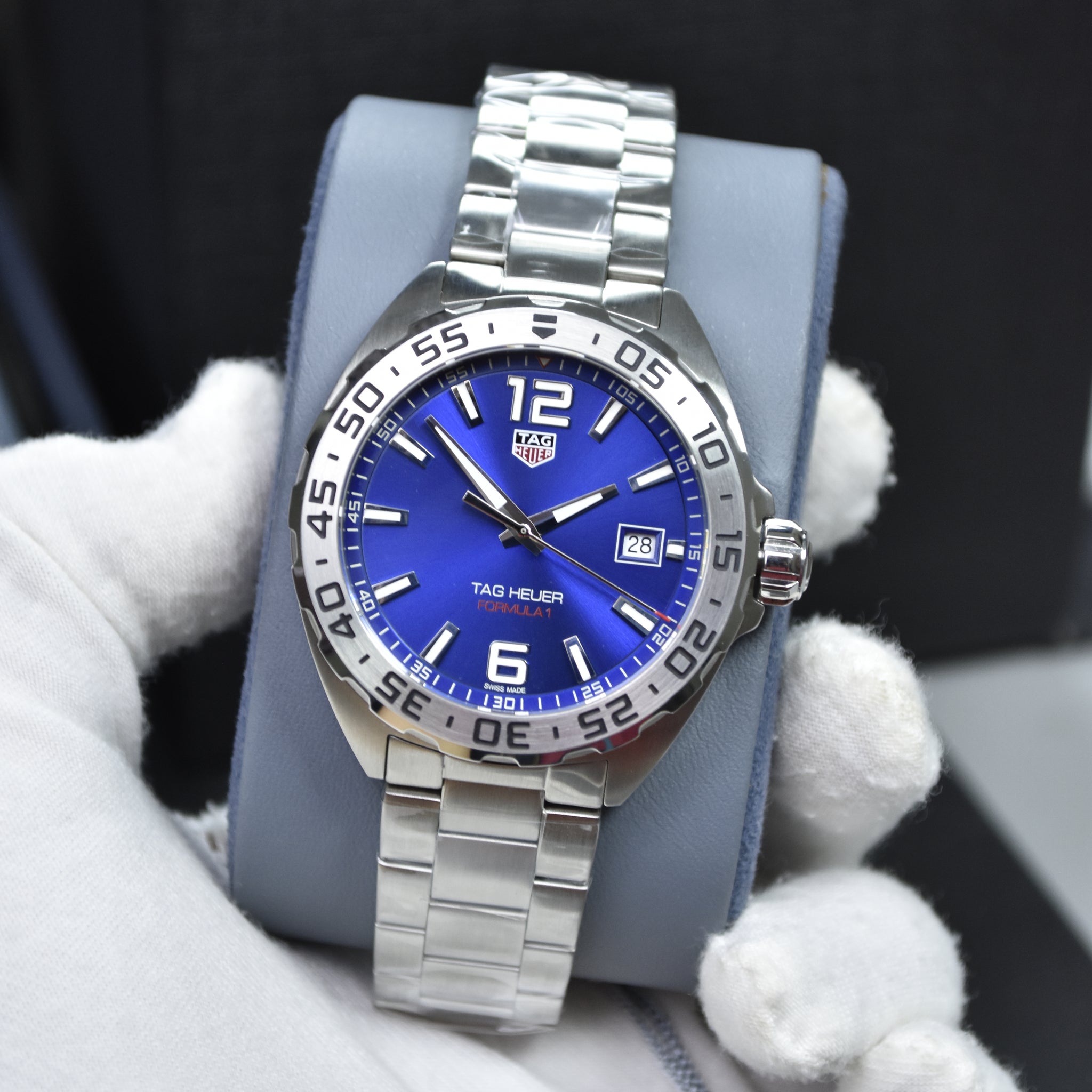 Tag Heuer Formula 1 Men’s Quartz Silver Stainless Steel Blue Dial 41mm Watch