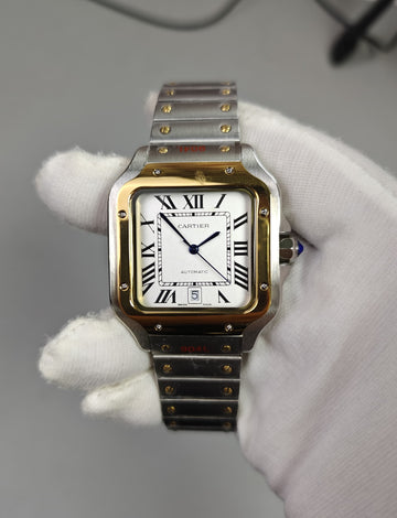 Santos Auto Chain Silver Gold White