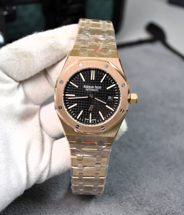 ROYAL OAK AUTO CHAIN NEW LOGO ROSE BLACK