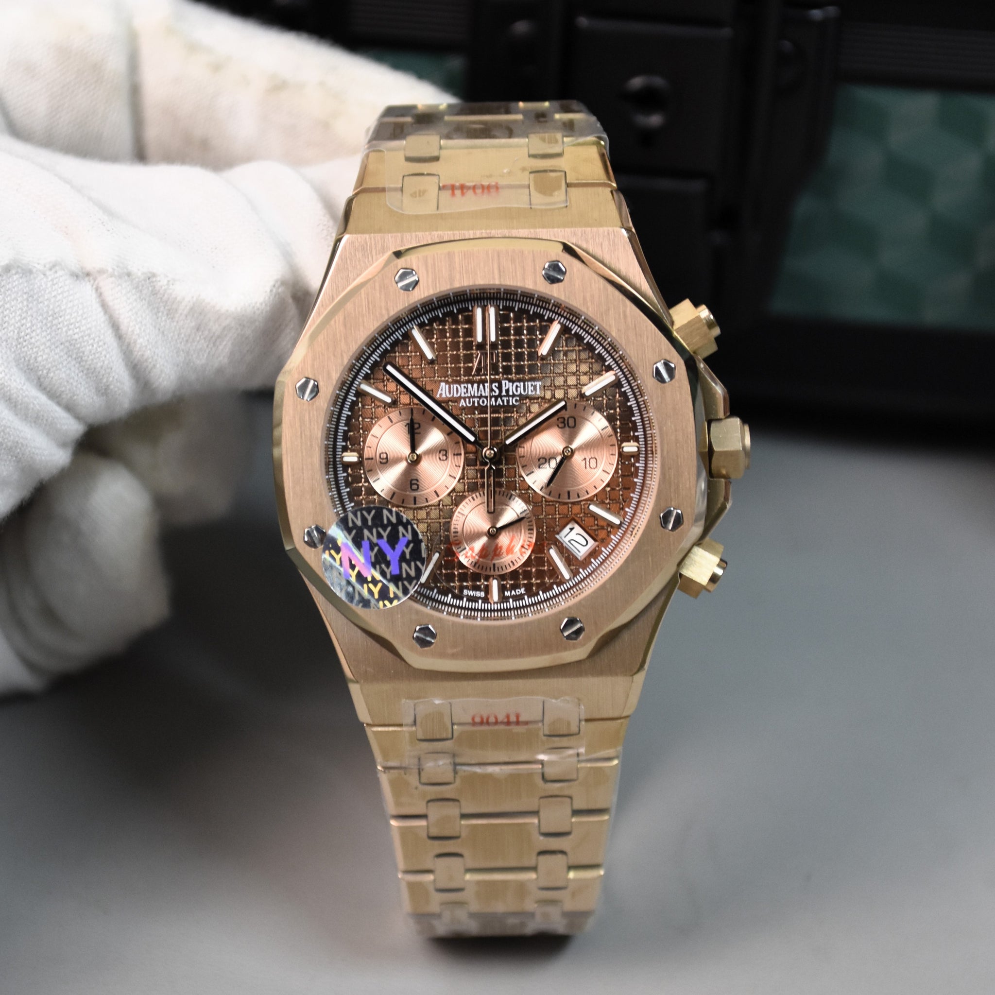 ROYAL OAK CHRONOGRAPH ROSE BROWN DAIL