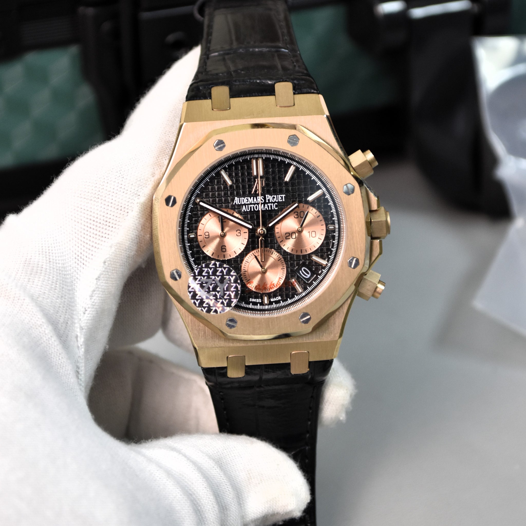 ROYAL OAK CHRONOGRAPH ROSE BLACK DAIL