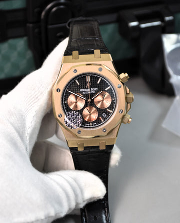 ROYAL OAK CHRONOGRAPH ROSE BLACK DAIL