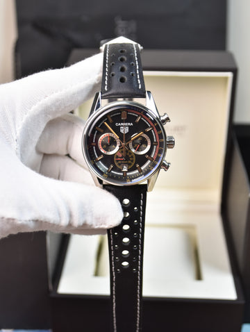 Porsche 911 New Chrono Quartz Strap Silver black Dial