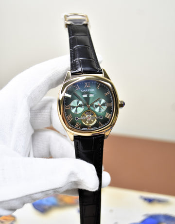 CENTURY TOURBILLION ROSE GREEN BLACK DIAL
