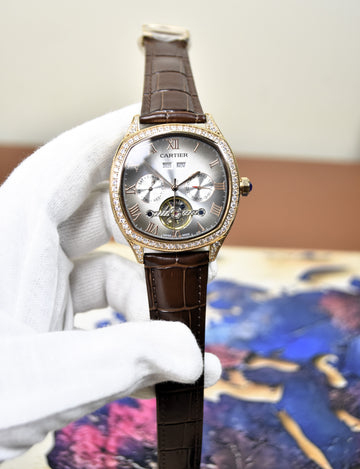 CENTURY TOURBILLION STONES ROSE GREY SILVER DIAL