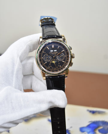 CENTURY AUTO GREEN STONES ROSE BLACK DIAL