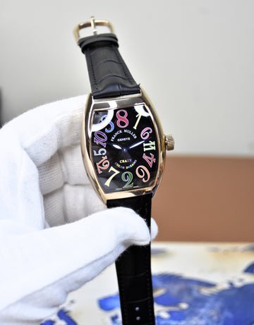 FM CRAZZY HOURS AUTO ROSE BLACK DIAL