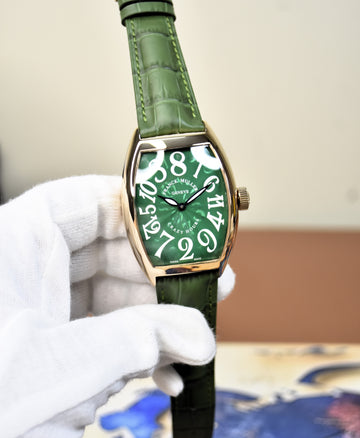 FM CRAZZY HOURS AUTO ROSE GREEN DIAL
