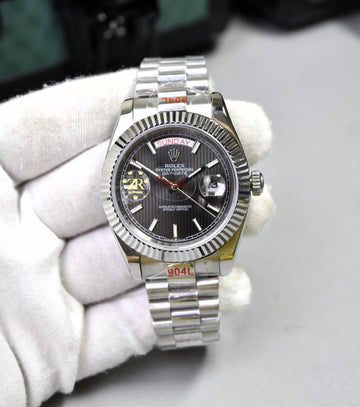 DAYDATE AUTO PRESIDENTIAL SILVER GREY DAIL