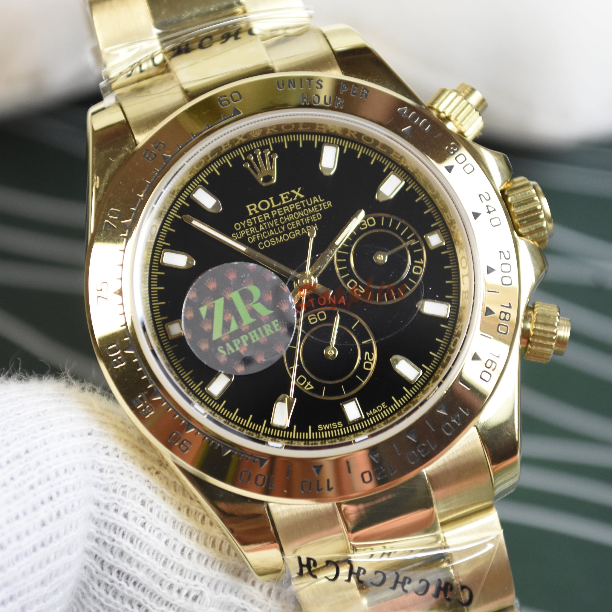 DAYTONA OYESTER AUTO ALL GOLD BLACK DAIL