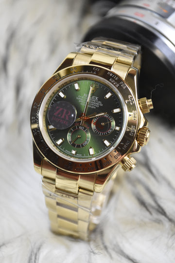 DAYTONA OYESTER AUTO ALL GOLD GREEN DAIL