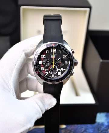 Formula 1 Chrono Quartz PVC Silver Black Gulf