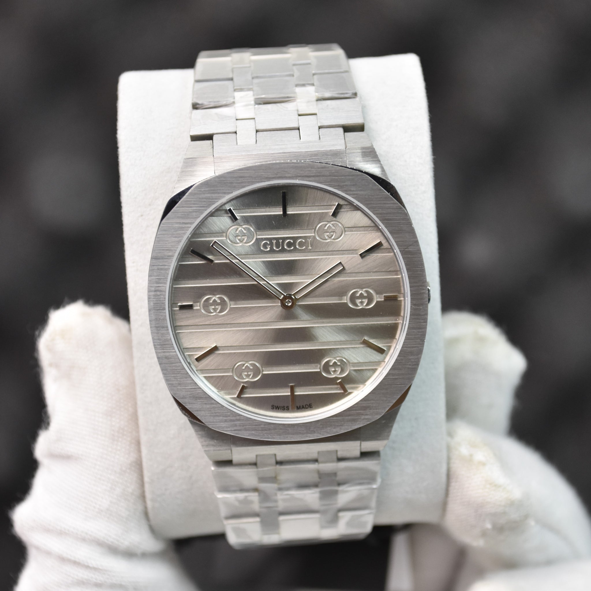 SLIM CHAIN QUARTZ SILVER GREY DAIL