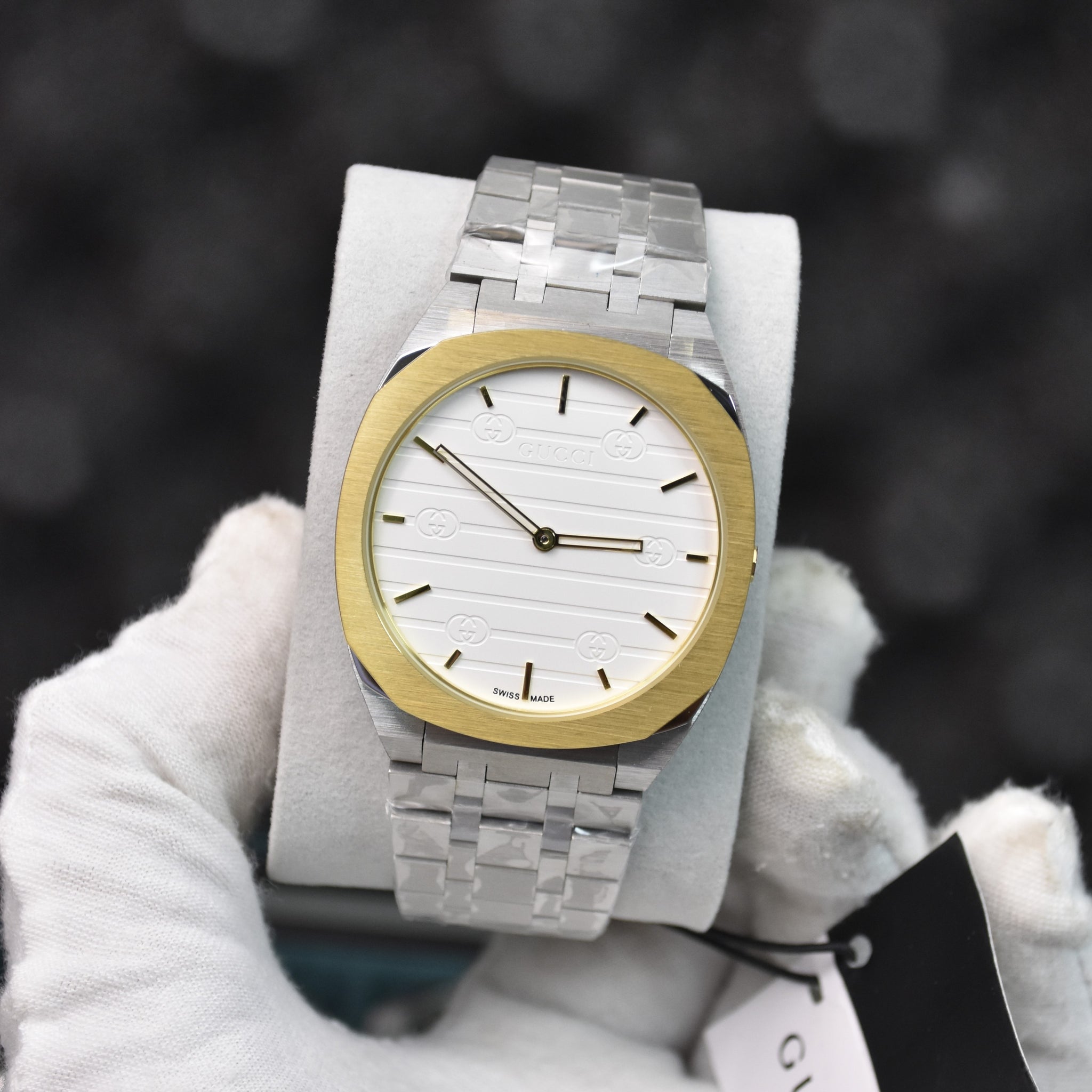 SLIM CHAIN QUARTZ SILVER GOLD WHITE DAIL