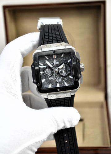 SQUAREBANG CHRONO PVC SILVER BLACK