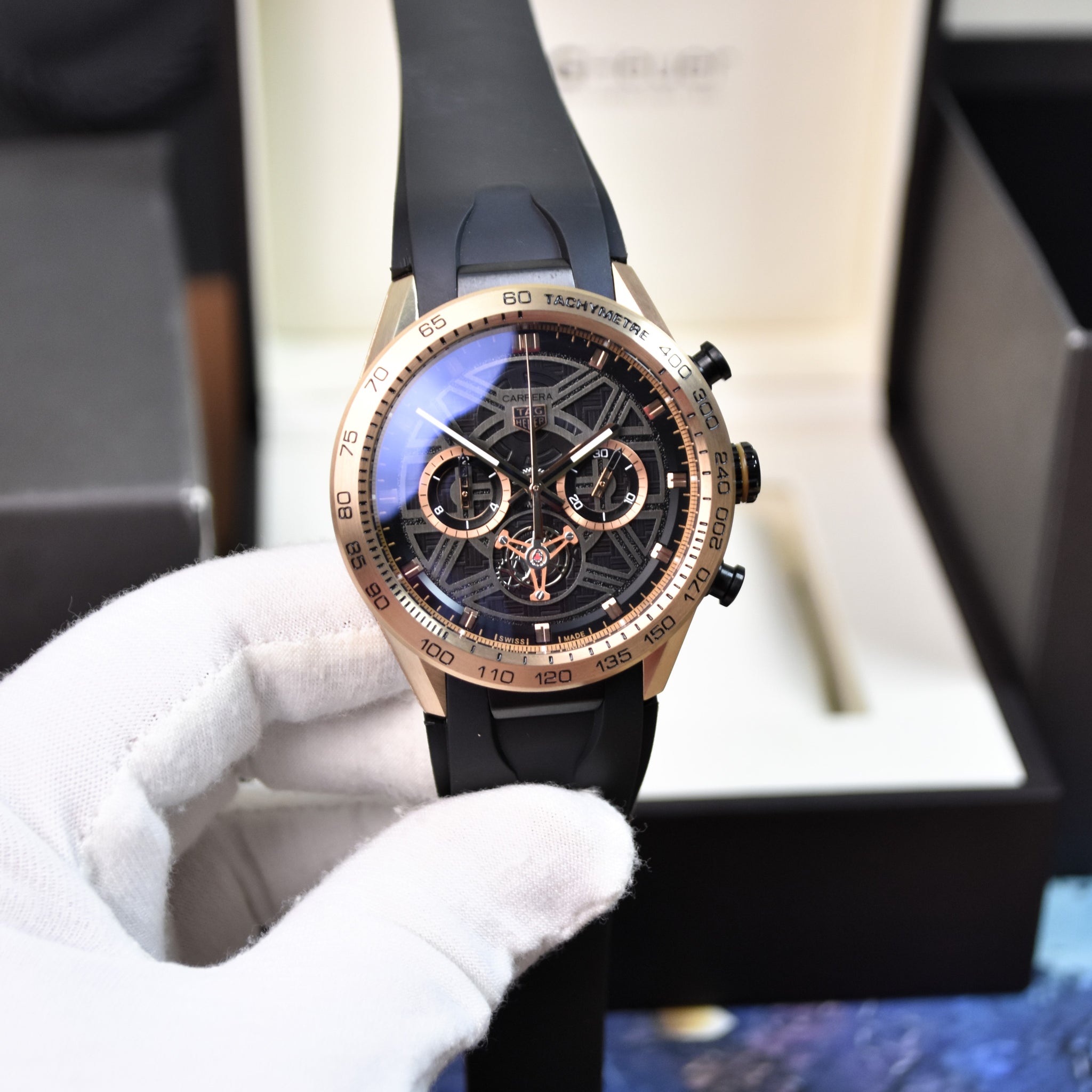 Carrera New Model Chrono Quartz PVC Rose Black