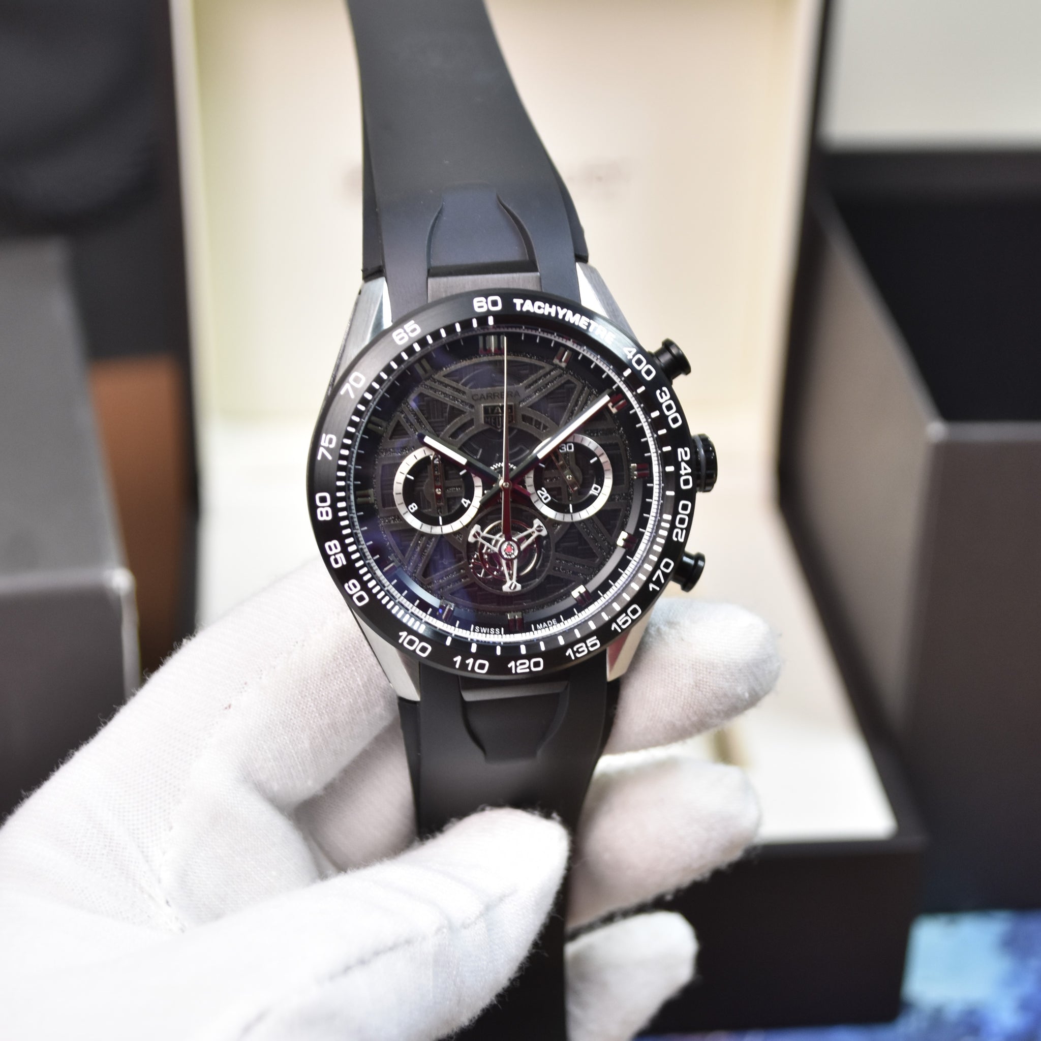Carrera New Model Chrono Quartz PVC Silver Grey