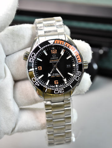 PLANET OCEAN AUTO SILVER ORANGE BLACK