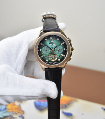 CENTURY PENDULUM AUTO ROSE GREEN BLACK DIAL