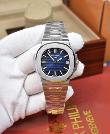 PP NAUTILIUS PREMIUM SILVER BLUE