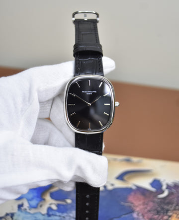 Golden Ellipse New Model Quartz Silver White Dial