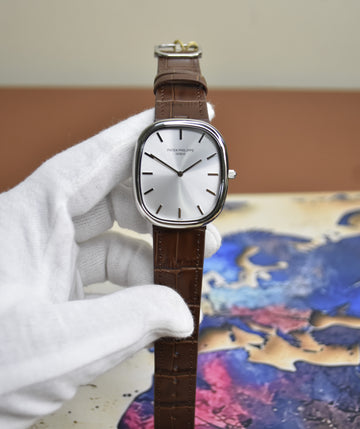Golden Ellipse New Model Quartz Silver White Dial