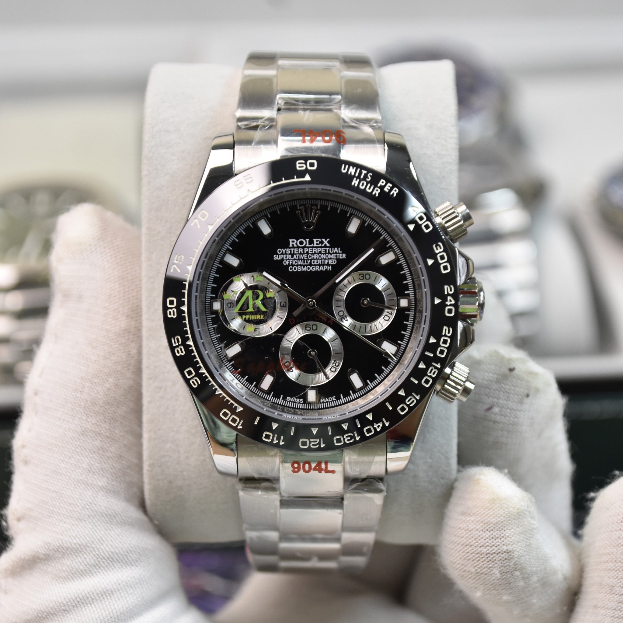 DAYTONA OYESTER AUTO BLACK BEAR SILVER BLACK