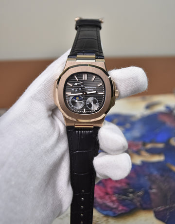 NAUTILIUS POWER RESERVE AUTO ROSE GREY