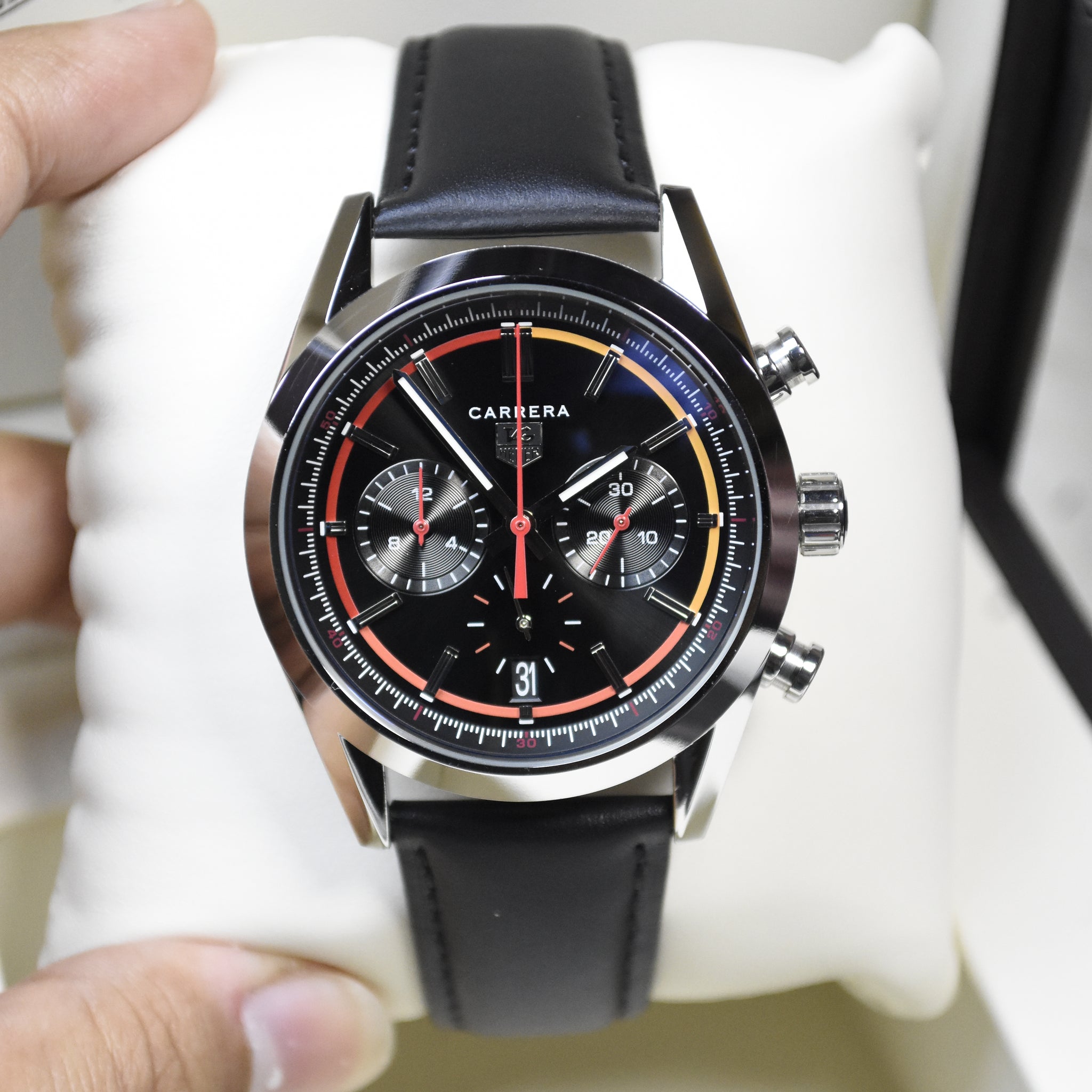 CARRERA 80 HOURS CHRONOGRAPH STRAP BLACK DAIL