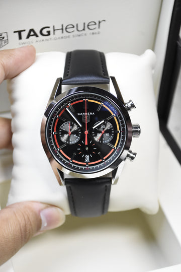 CARRERA 80 HOURS CHRONOGRAPH STRAP BLACK DAIL