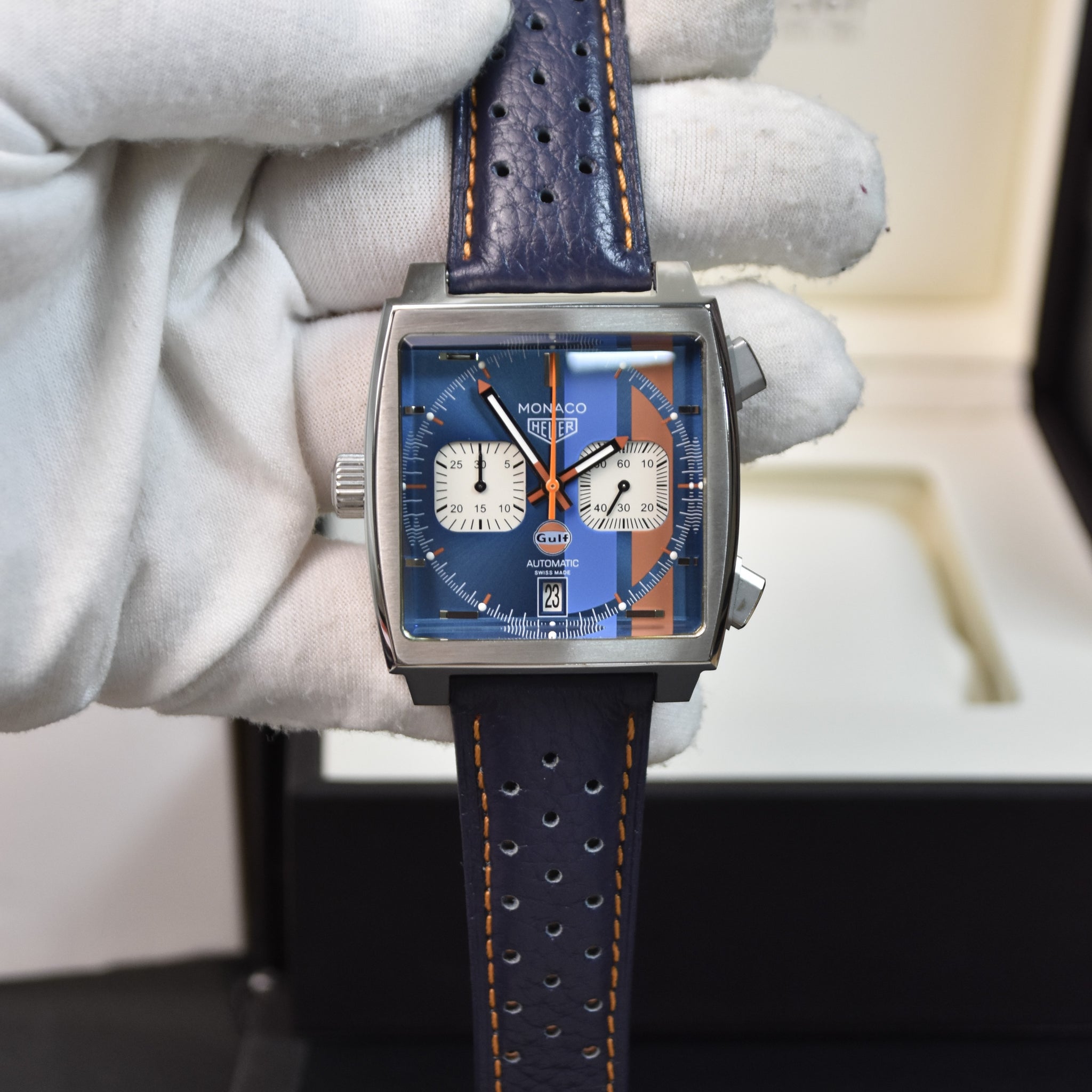MONACO CHRONOGRAPH BLUE GULF DAIL